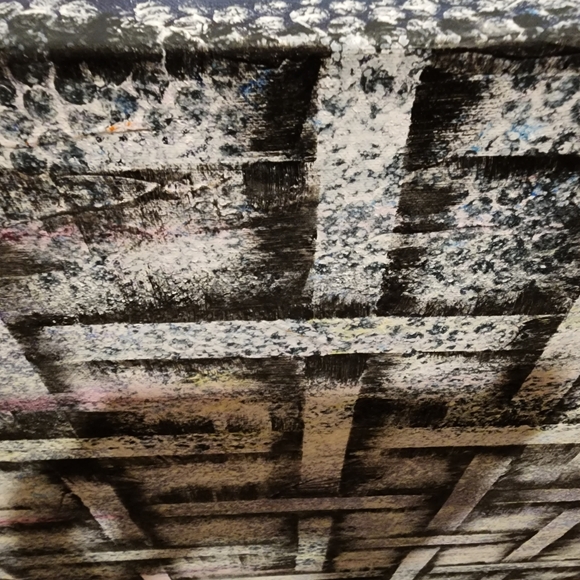 HANDCRAFTED Abstract Painting HANDPAINTED Illusion Art HANDMADE Wall Decor - Picture 15 of 16